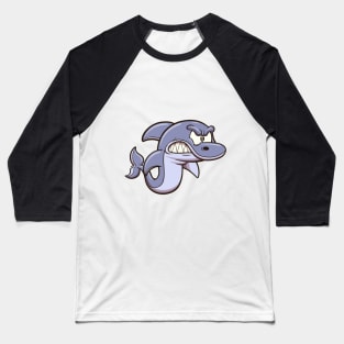 Angry Shark Baseball T-Shirt